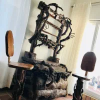 میز بار خاص و دست ساز به همراه دو صندلی خاص