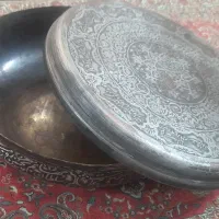ظرف مسی قدیمی قلم دار|کلکسیون اشیاء عتیقه|کرمان, |دیوار