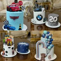 کیک های تولد خانگی (خامه ای و فوندانت)|خدمات پذیرایی، مراسم|رشت, یخسازی|دیوار