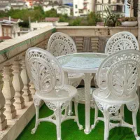 سرویس میز صندلی حیاطی تراسی ویلایی پلیمری|میز و صندلی غذاخوری|آمل, |دیوار