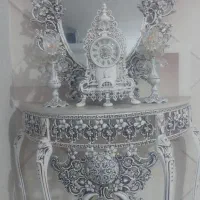 آینه شمعدان فلزی در حد نو