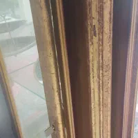 ویترین چوبی بزرگ کلاسیک با قاب منبت|بوفه، ویترین، کنسول|رشت, دروازه لاکان|دیوار