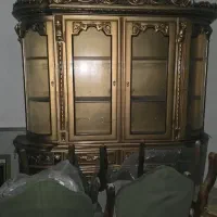 بوفه طلایی چوبی