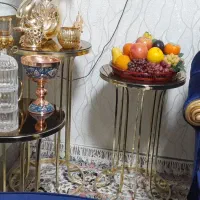 ۳ عدد عسلی طلایی|مبلمان خانگی و میز عسلی|نجف‌آباد, ویلاشهر|دیوار