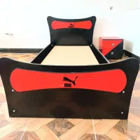 تخت خواب ام دی اف با کفی و پاتختی