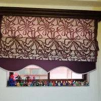 دو عدد پرده رومن ( اتاق خواب )|پرده، رانر، رومیزی|بندر انزلی, کوی واحدی|دیوار