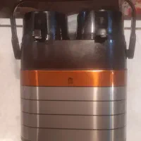 فلاسک شیشه‌ای دوقلو پیکاک اصل ژاپن