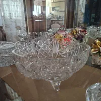 کریستال اصل چک بوهیمیا نو بشقاب عتیقه