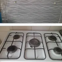 اجاق گاز پنچ شعله. تمیز تمیز