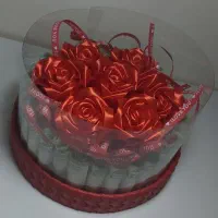 گل روبانی هدیه روز مادر|گل مصنوعی|کاشان, پا نخل|دیوار