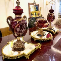 کریستال دکور روکنسولی  گلد کیش