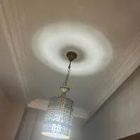 دو عدد لوستر برنزی دیواری و سقفی