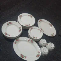 فروش ظروف چینی گل سرخی زیبا و خواستی
