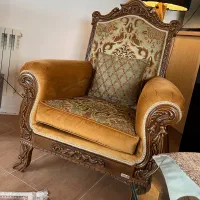 مبلمان استیل منبت کاری بهمراه نهارخوری ۸نفره|مبلمان خانگی و میز عسلی|بابلسر, |دیوار
