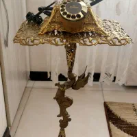 تلفن و پایه تلفن برنجی شیک