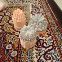 تعدادی قالب ژله سیلیکونی و جا اسکاج سیلیکونی