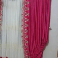 پرده همراه با کتیبه|پرده، رانر، رومیزی|گله دار, |دیوار