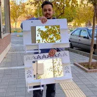 شلف نظم دهنده آینه جاحوله‌دار افقی ساده و طرح‌دار