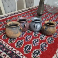 ۴ عدد گلدان پتینه زیبا و جنس محکم|صنایع دستی و سایر لوازم تزئینی|شیراز, شهرک گلستان شمالی|دیوار
