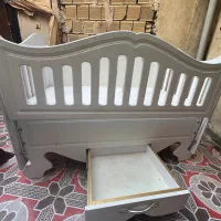 تخت کودک با تشک در حد نو|تخت و سرویس خواب|بندر ماهشهر, |دیوار