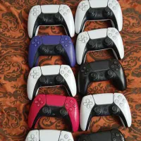 دسته ps5 اصلی سفید و رنگی سالم
