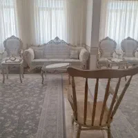 مبل استیل نه نفره (کلاسیک) چوب گردو