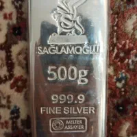 فروش شمش نقره نیم کیلو ۹۹۹۹عیار ترک چت پیام بذارید