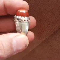 انگشتر  سه پوس عقیق کهنه رکاب دست ساز|کلکسیون اشیاء عتیقه|یزد, |دیوار