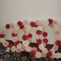 گل گردنی برا تبریک زیارت قبول|گل مصنوعی|قیدار, |دیوار