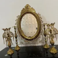 آینه شمعدان برنج