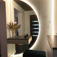 آینه نیم دایره بک لایت|آینه|همدان, |دیوار