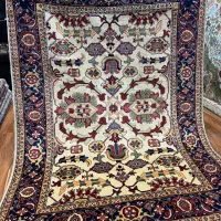 یک تخته قالیچه پرده ای هریس پشم دستریس رنگ گیاهی