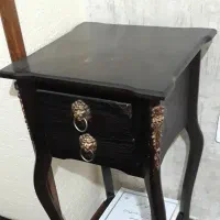 میز تلفن چوبی کشو دار