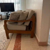 سرویس مبلمان و میز ناهار خوری چوب راش  در حد نو|مبلمان خانگی و میز عسلی|تهران, پونک|دیوار