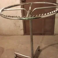 رگال چرخشی .چوب لباسی .سبد استیل