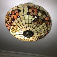 لوستر تیفانی دستساز قدیمی انتیک