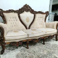 مبل سلطنتی کامل چوب منبت با دست فقط ۲۹م|مبلمان خانگی و میز عسلی|اصفهان, شفق|دیوار