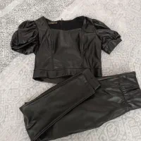 نیمتنه و شلوار چرم نونوه