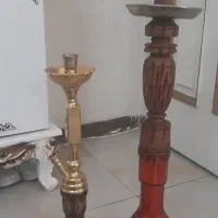 قلیان چوبی وبرنجی نو
