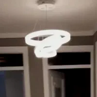 لوستر مدرن دایره در سایزهای مختلف|لوستر و چراغ آویز|گرگان, |دیوار