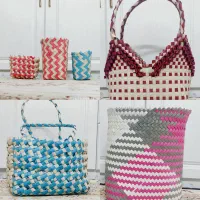 سبد حصیری دست باف