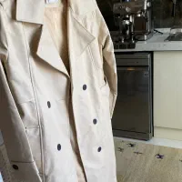 ۱عددمانتو بارونی پالتو چرم پاییزه و زمستانه ترک،نو