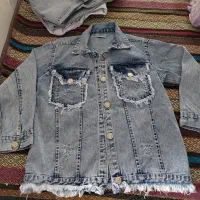 کت شلوار لی گل دوزی ست خارجی