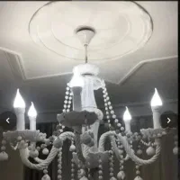 یک جفت لوستر سقفی سالم وتمیز