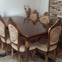 میز ناهاری خوری 8 نفره کاملا سالم