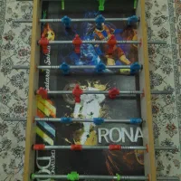 فوتبال دستی با طرح رونالدو و مسی با توپ