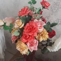 ۲۳ شاحه گل مصنوعی دررنگ ها وطرح های مختلف