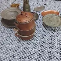 ظروف مسی قدیمی|ظروف سرو و پذیرایی|لاهیجان, بوجایه|دیوار