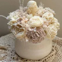 باکس گل شمعی روز مادر+شمع یلدایی|صنایع دستی و سایر لوازم تزئینی|بجنورد, |دیوار