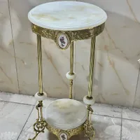 میز خاطره برنزی برنز تلفن تمام برنج برنج سنگ مرمر|میز تلفن|تهران, جوادیه|دیوار